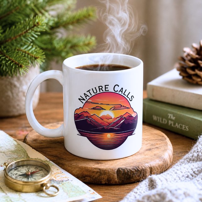 Mug Nature Appelle Mountain Sunset (Créateur téléchargé)