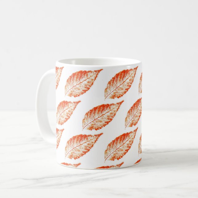 Mug Nature Feuilles Imprimer automne feuille de hêtre  (Devant gauche)