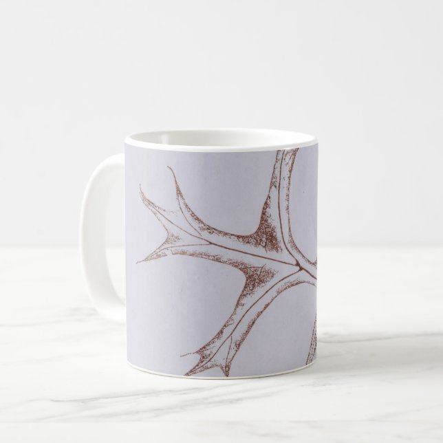 Mug Nature Feuilles Imprimer, pin d'automne feuilles e (Devant gauche)