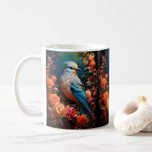 Mug Nature lunaire Oiseau bleu
