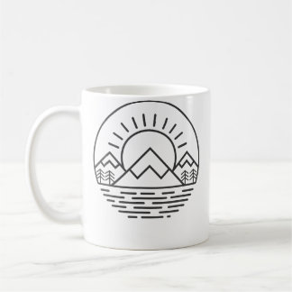 Mug Nature Minimalist Mountains Camping Hiking