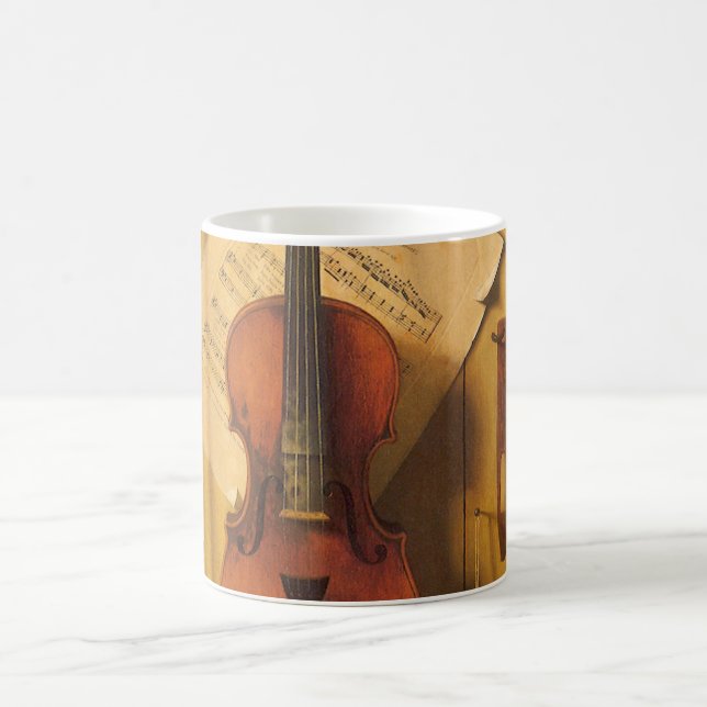 Mug Nature morte au violon et partitions de William Ha (Centre)