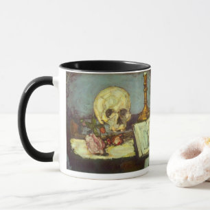 Mug Nature morte avec crâne, bougie, livre de Paul Céz