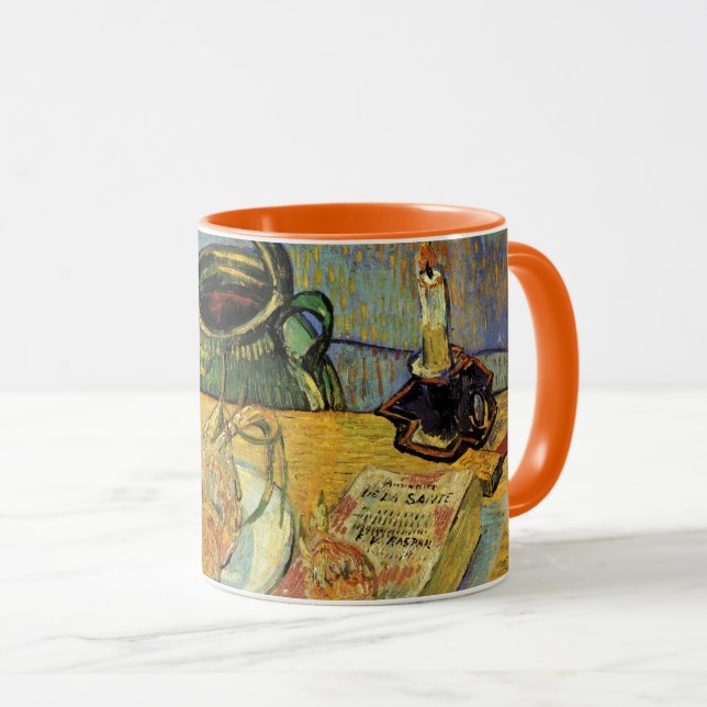 Mug Nature morte avec planche à dessin par Vincent van (Devant droit)