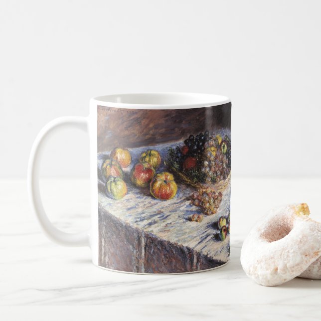 Mug Nature morte avec pommes et raisins de Claude Mone (Avec donut)