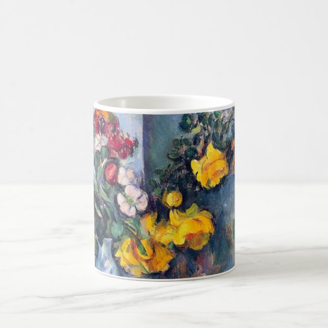 Mug Nature morte Fleurs dans un vase de Paul Cezanne (Centre)