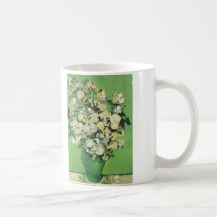 Mug Nature morte - Roses roses dans un vase Vincent va