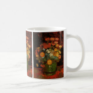 Mug Nature morte Vase avec Zinnias par Vincent van Gog