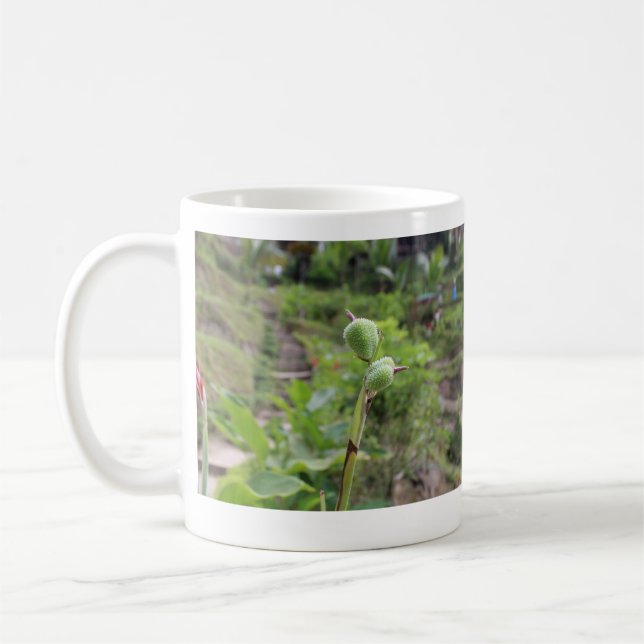 Mug Nature plante photographie plage eau nom de voyage (Gauche)