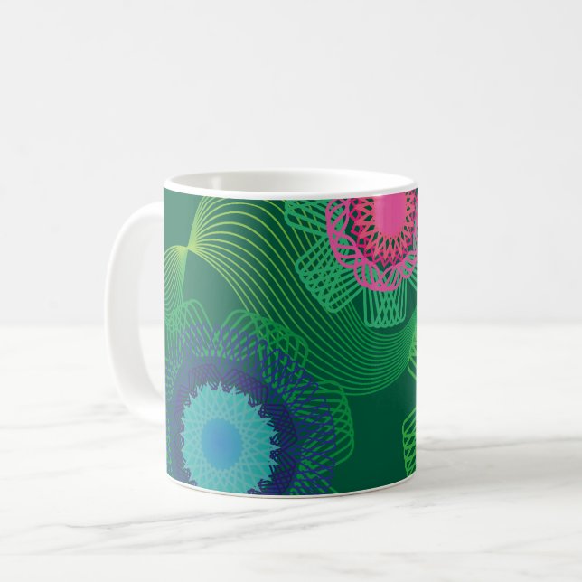 Mug Nature Shapes and Lines Patterns  (Devant gauche)