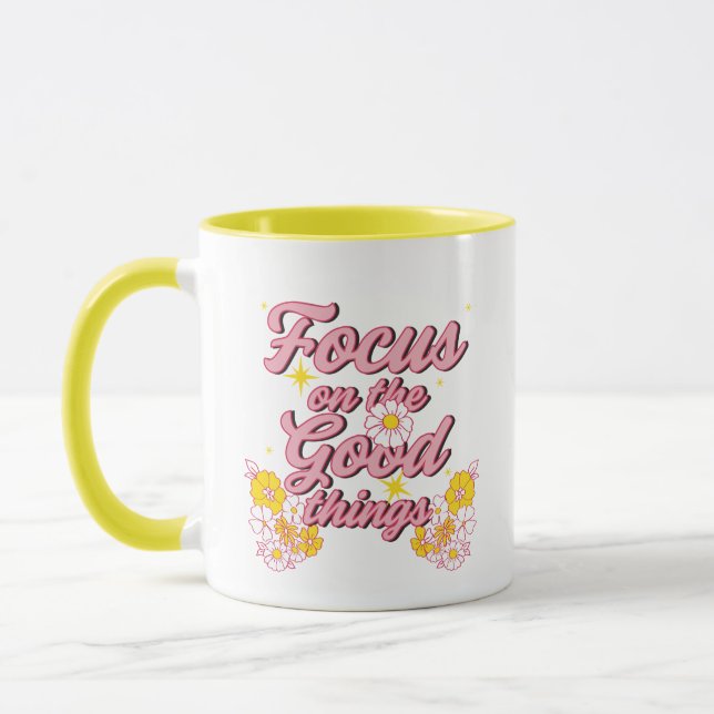 Mug Nature Soul Slogan | Focus sur les bonnes choses (Gauche)