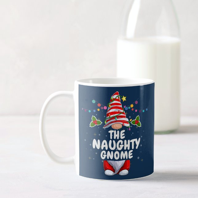 Mug Naughty Gnome gentil Noël personnalisé (Créateur téléchargé)