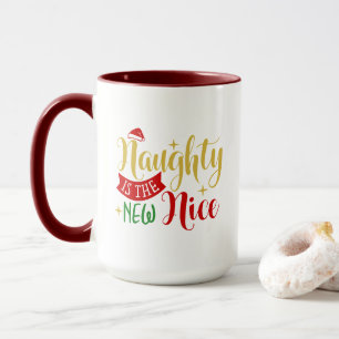 Mug Naughty Is The New Nice, Cadeau de Noël Drôle