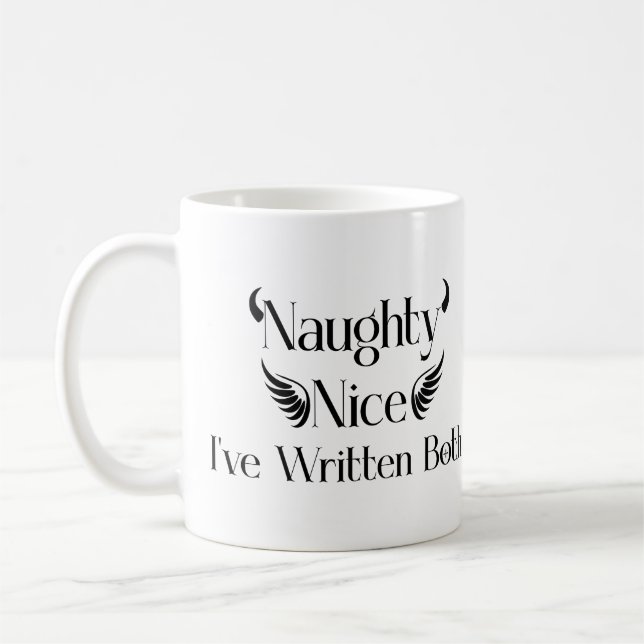 Mug Naughty & Nice Writer (Gauche)