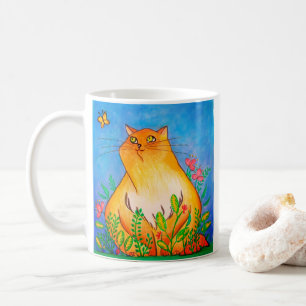 Mug Naughty Orange Chat dans la nature