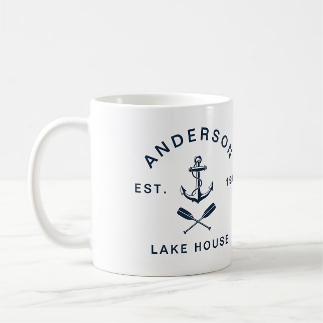 Mug Nautical Anchor Lake House: Summer Family Vacation (Gauche)