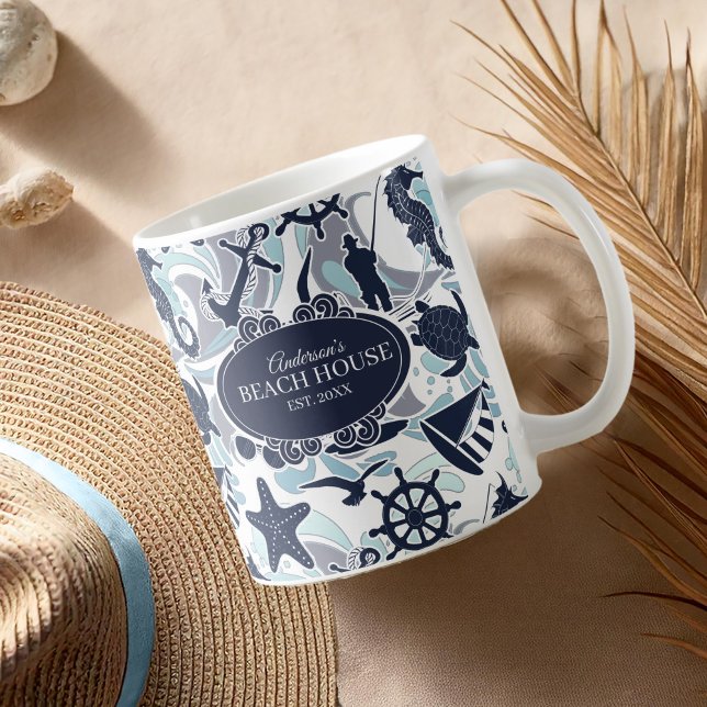 Mug Nautical Beach (Créateur téléchargé)
