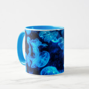 Mug Nautique Blue Jellyfish Marine Life