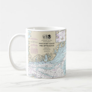 Mug Nautique du son et des approches de nantucket 1323