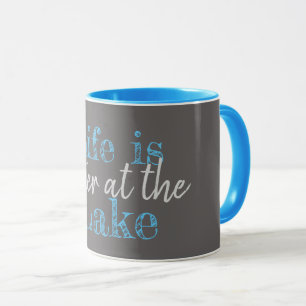 Mug nautique LA VIE EST MIEUX AU LAC