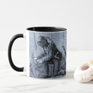 Mug Nautique Vintage - Plongeur en mer profonde