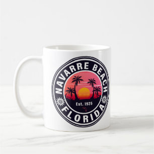 Mug Navarre Floride Plage Retro Sunset Palmiers 60s