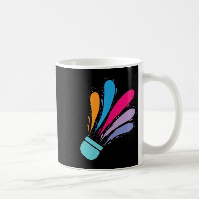 Mug Navette colorée Badminton Sport (Droite)