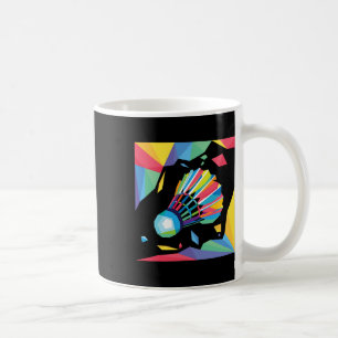 Mug Navette colorée - Birdie Badminton Player Sports