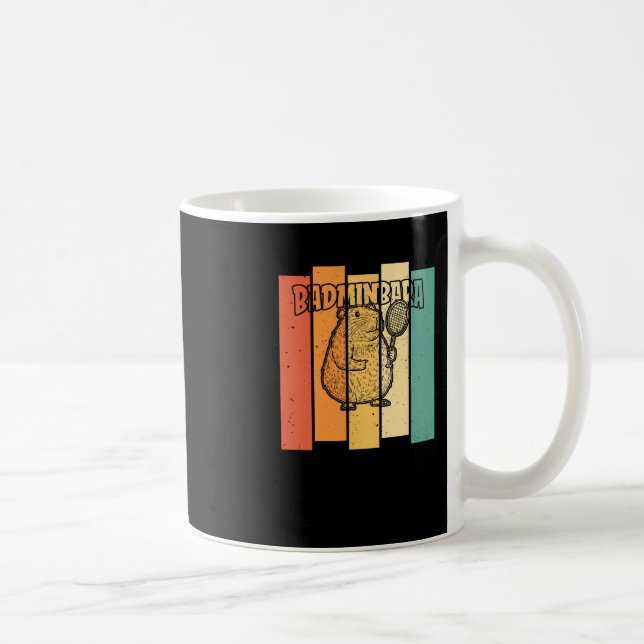 Mug Navette Retro Capybara - Badminton Badminb Vintage (Droite)