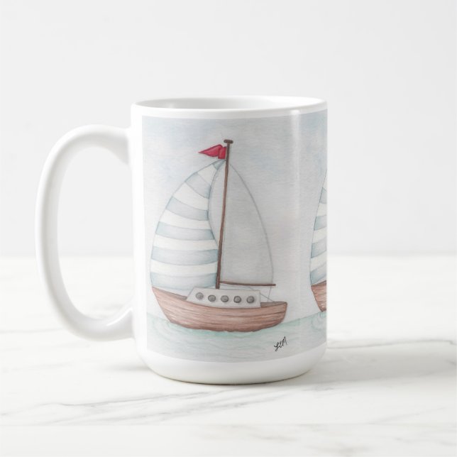 Mug Naviguer sur l'Océan Bleu (Gauche)