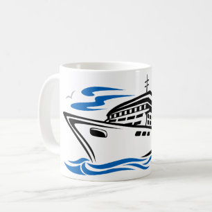 Mug Navire de croisière sur les vagues de l'océan Voya