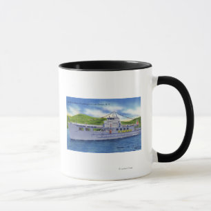 Mug Navire en acier Ticonderoga de moteur sur le lac