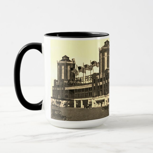 Mug Navy Pier Chicago 1920's Watercolor Art Windy City (Gauche)
