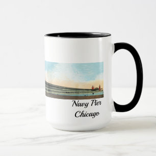 Mug Navy Pier Chicago 1920's Windy City
