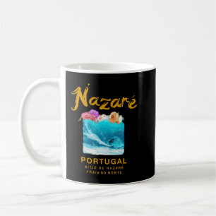 Mug Nazare Portugal Vintage Retro Surfing 986