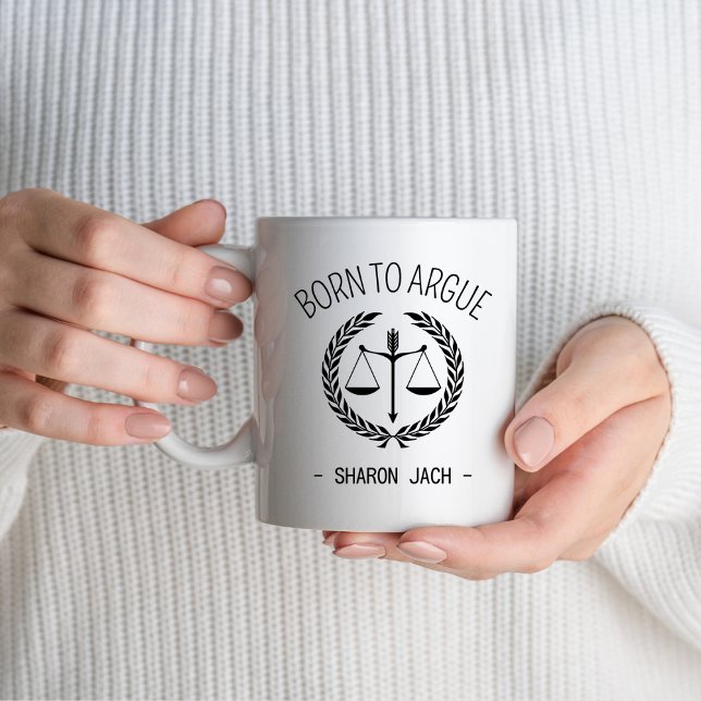 Mug Né À Argue Avocat Cabinet Droit Avocat Avocat Avoc (Créateur téléchargé)
