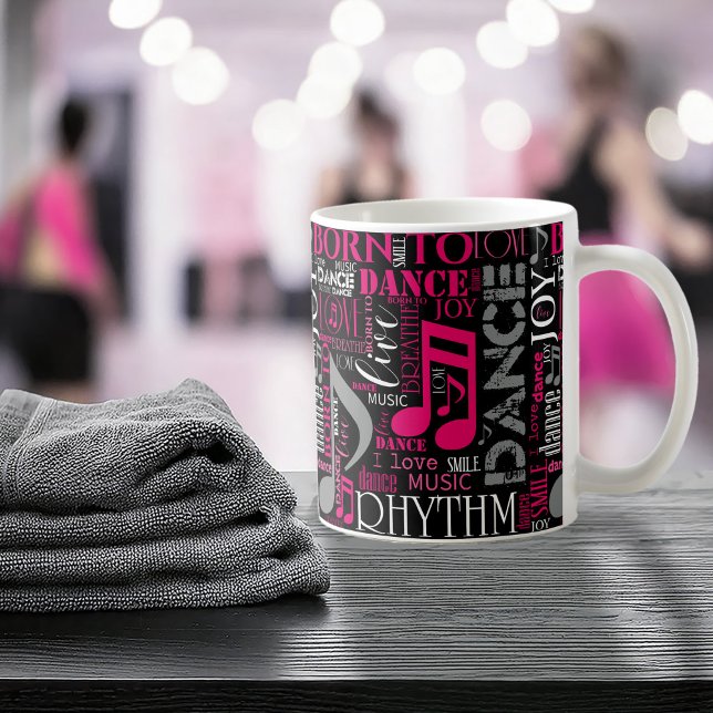 Mug Né à Dance Pink ID277 (Créateur téléchargé)