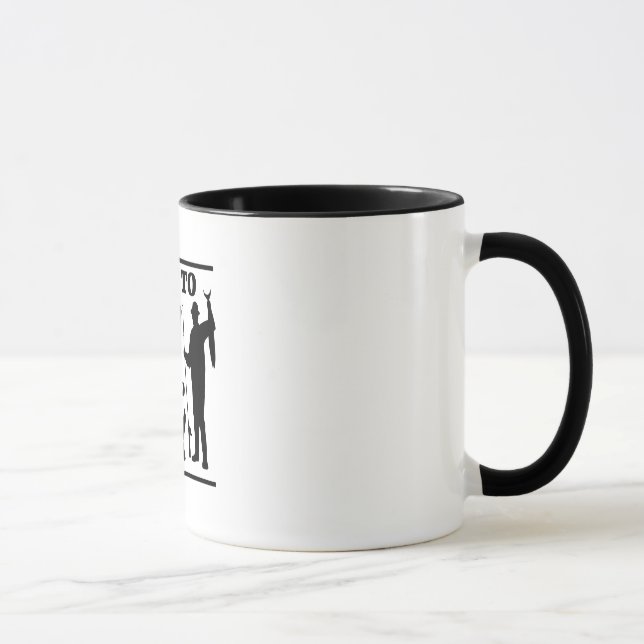 Mug Né à des poissons contraints de travailler (Droite)