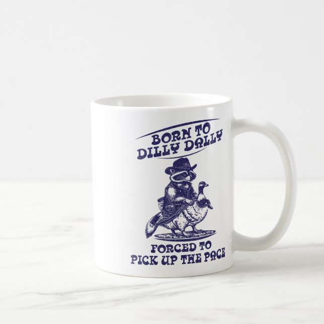 Mug Né À Dilly Dally Goose Raccoon mignon Anima (Droite)