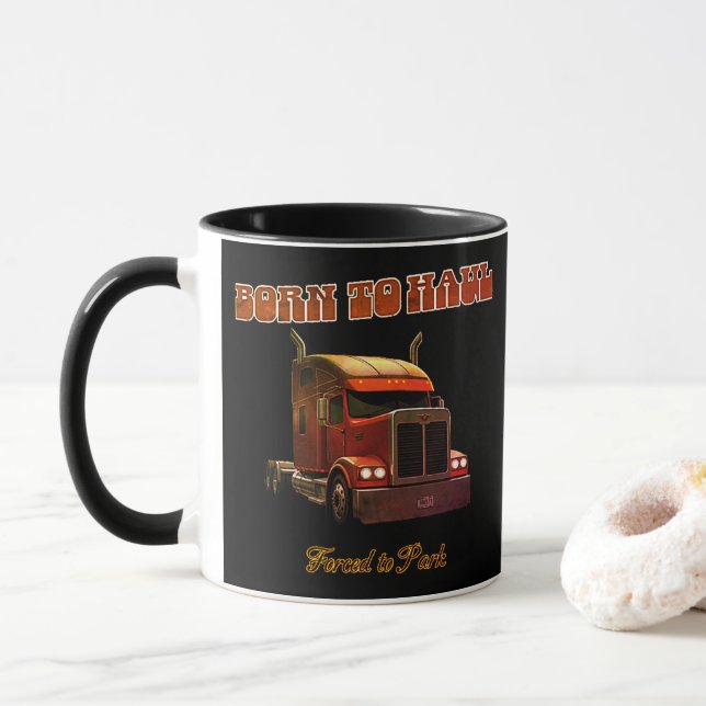 Mug Né à Haul (Avec donut)