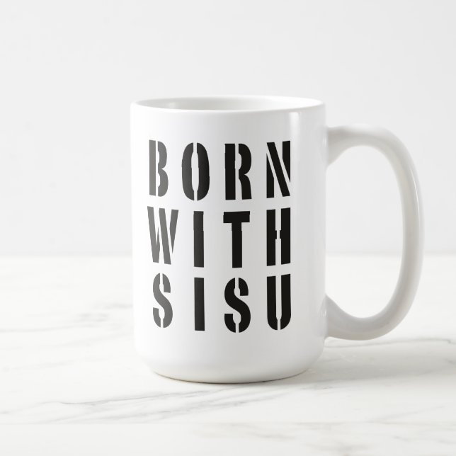 Mug Né avec du Sisu (Droite)