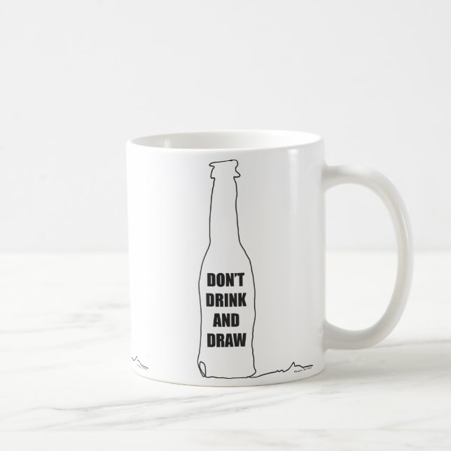 Mug Ne Buvez pas et Dessinez (Droite)