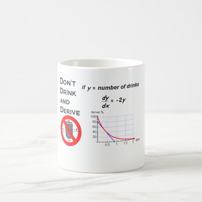 Mug Ne buvez pas et ne dérivez pas (Centre)
