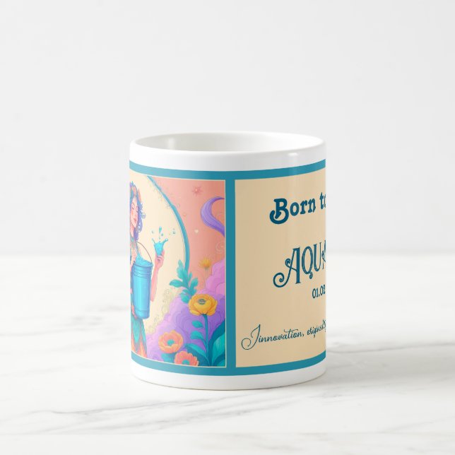 Mug Né comme Aquarius (Centre)