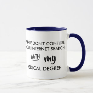 Mug ne confondez pas votre degré médical de recherch