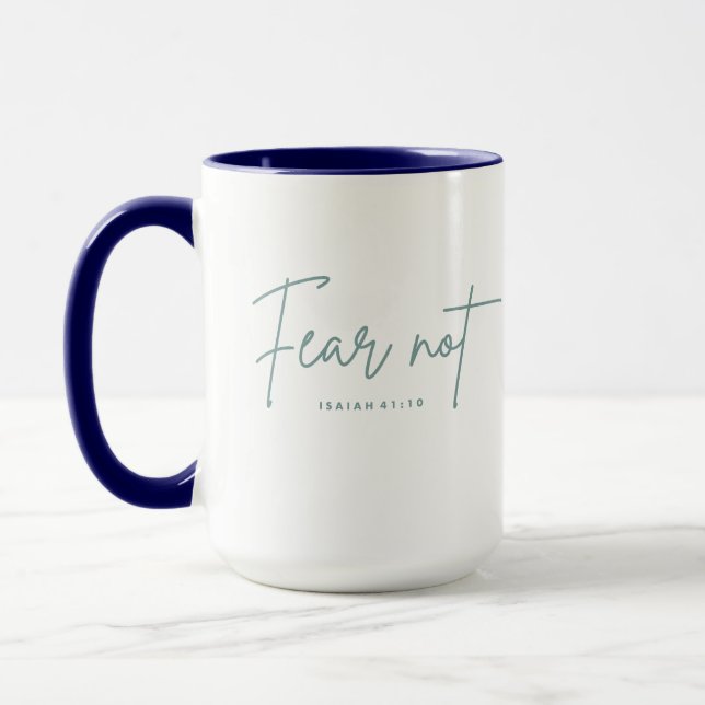 Mug "Ne crains pas." Ésaïe 41:10 (Gauche)