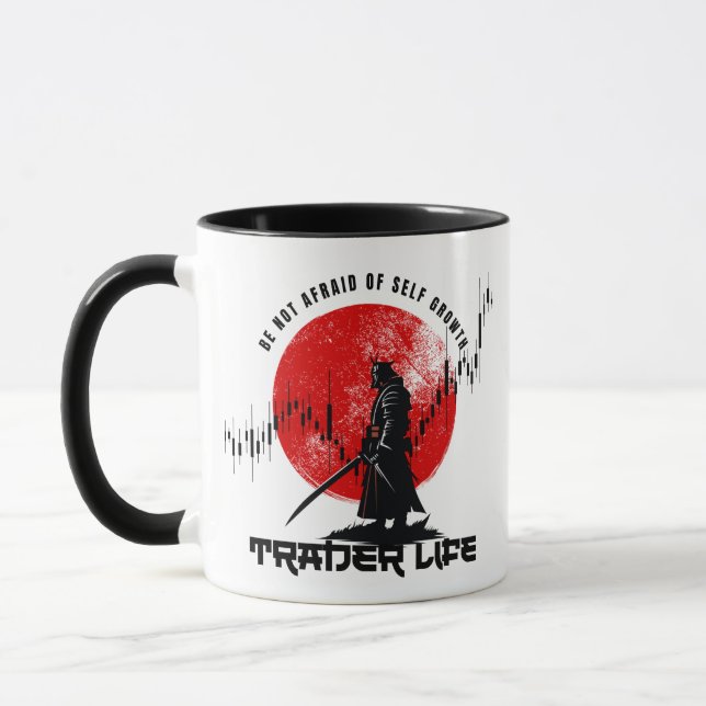Mug Ne crains pas | Motivation de Trader | Samouraï (Gauche)