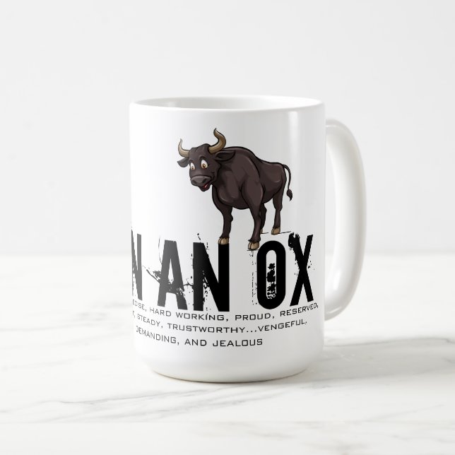 Mug Né dans l'année du boeuf (Devant droit)