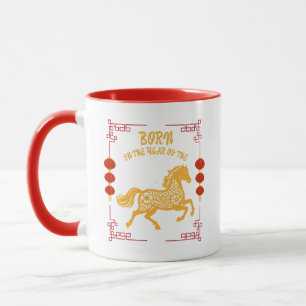 Mug Né dans l'année du cheval