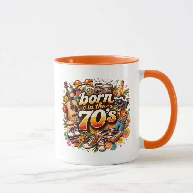 Mug Né dans les années 70 (Droite)